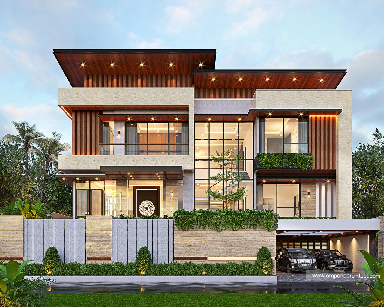 Desain Rumah Modern Lantai Bapak Bambang