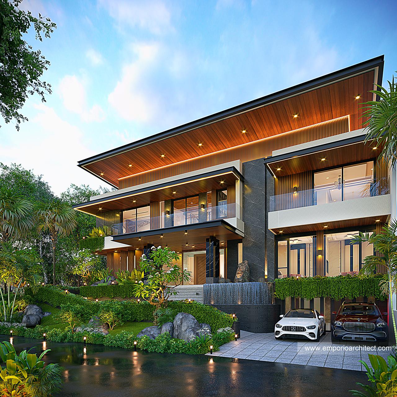 Gambar Desain Rumah Modern 2.5 Lantai Bapak DRS Type B di  Bandung