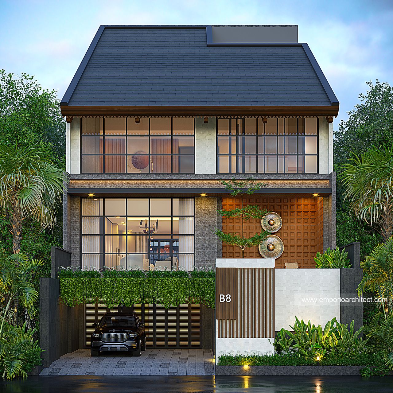 Mr Yhn Modern House Floors Design Canggu Badung Bali