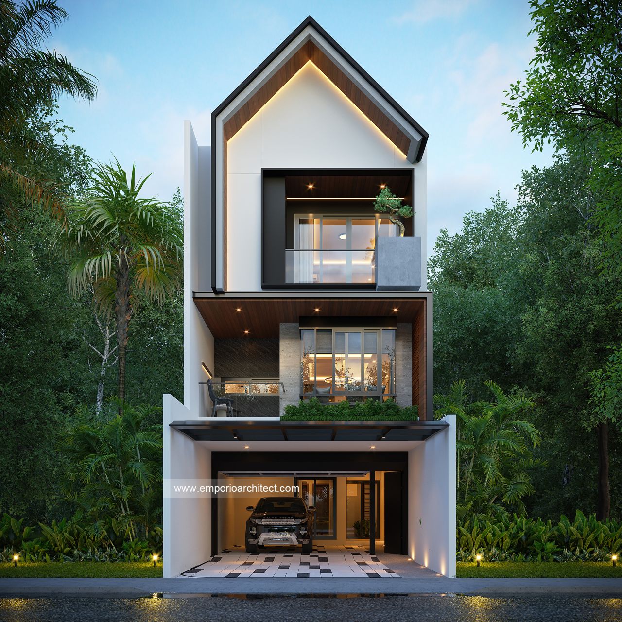 Gambar Desain Rumah Modern 3 Lantai Mr. GLD 1813 di  Marikina City, Philippines