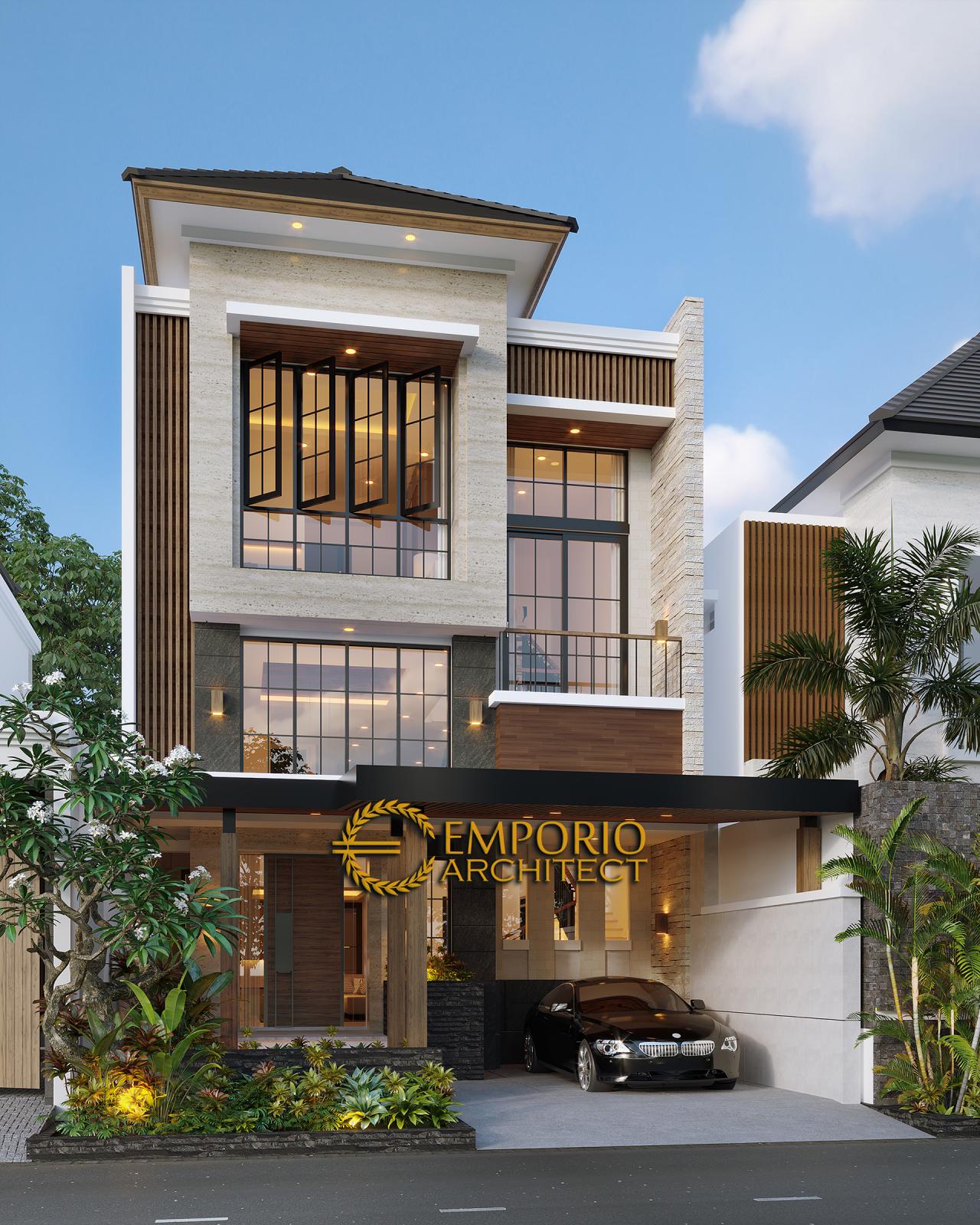 Desain Rumah  Modern 3 Lantai Ibu Eli di  Bekasi  Jawa Barat