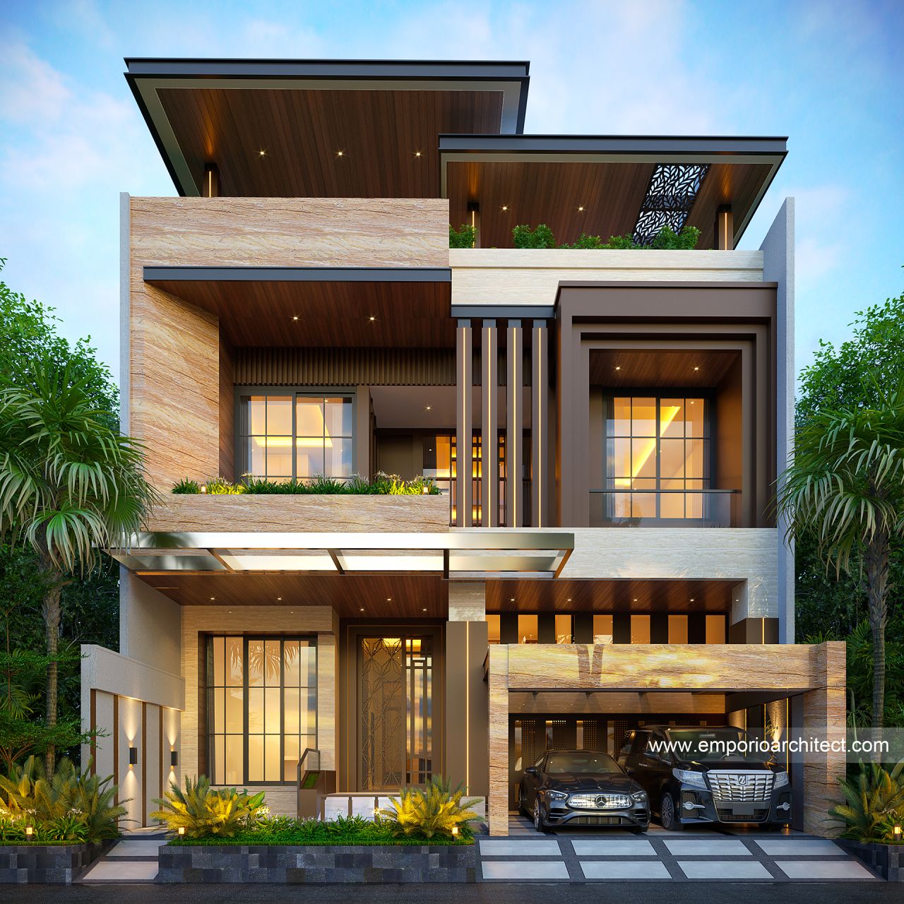 Mrs. FBR Modern House 4 Floors Design - Jakarta