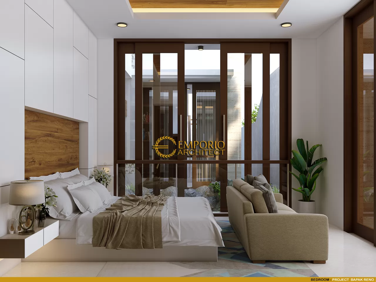 Desain Interior Rumah Mewah 2 Lantai Bergaya Villa Bali 