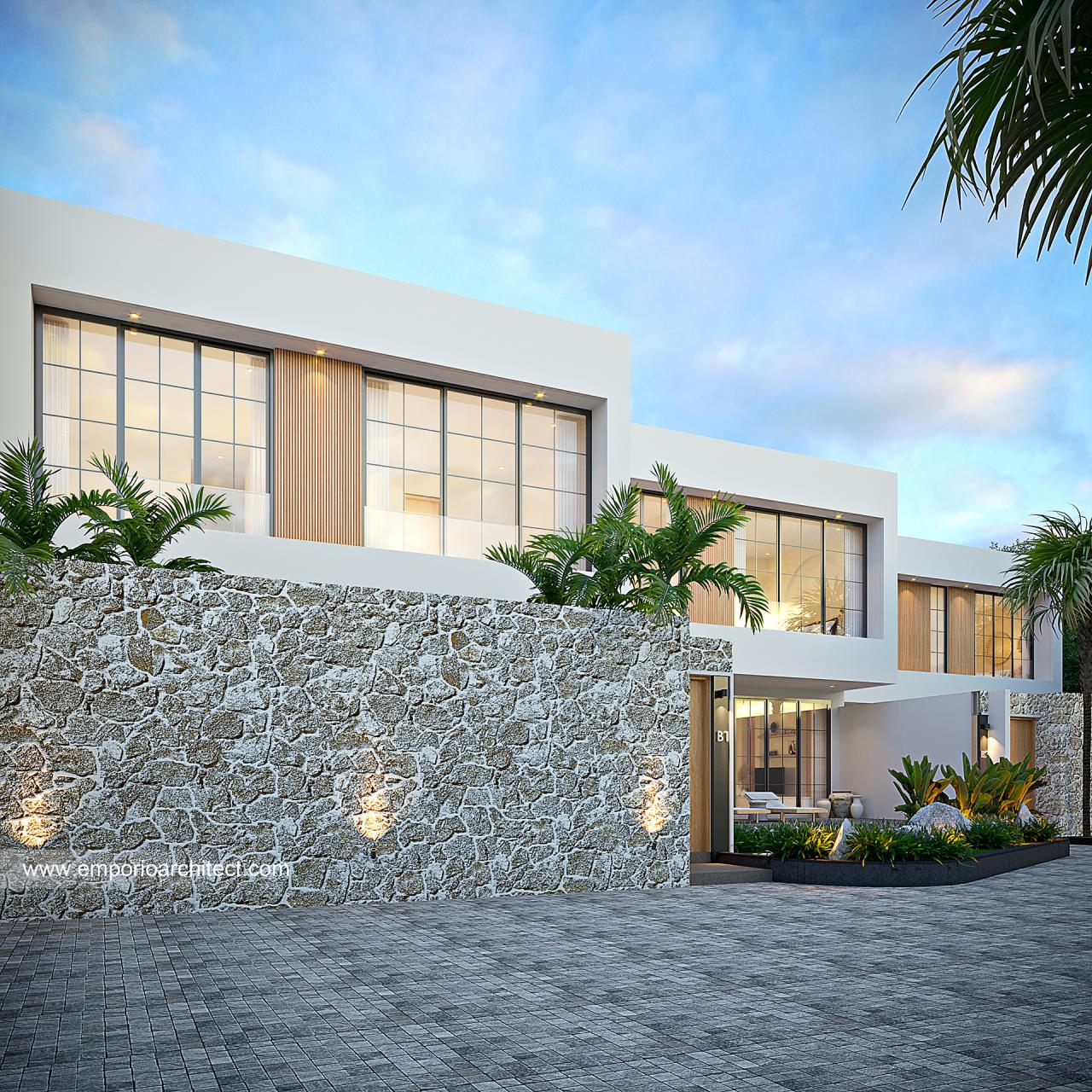 Desain Tampak Depan 2 Mango Villa Modern 2 Lantai Ibu MD Type B Di ...