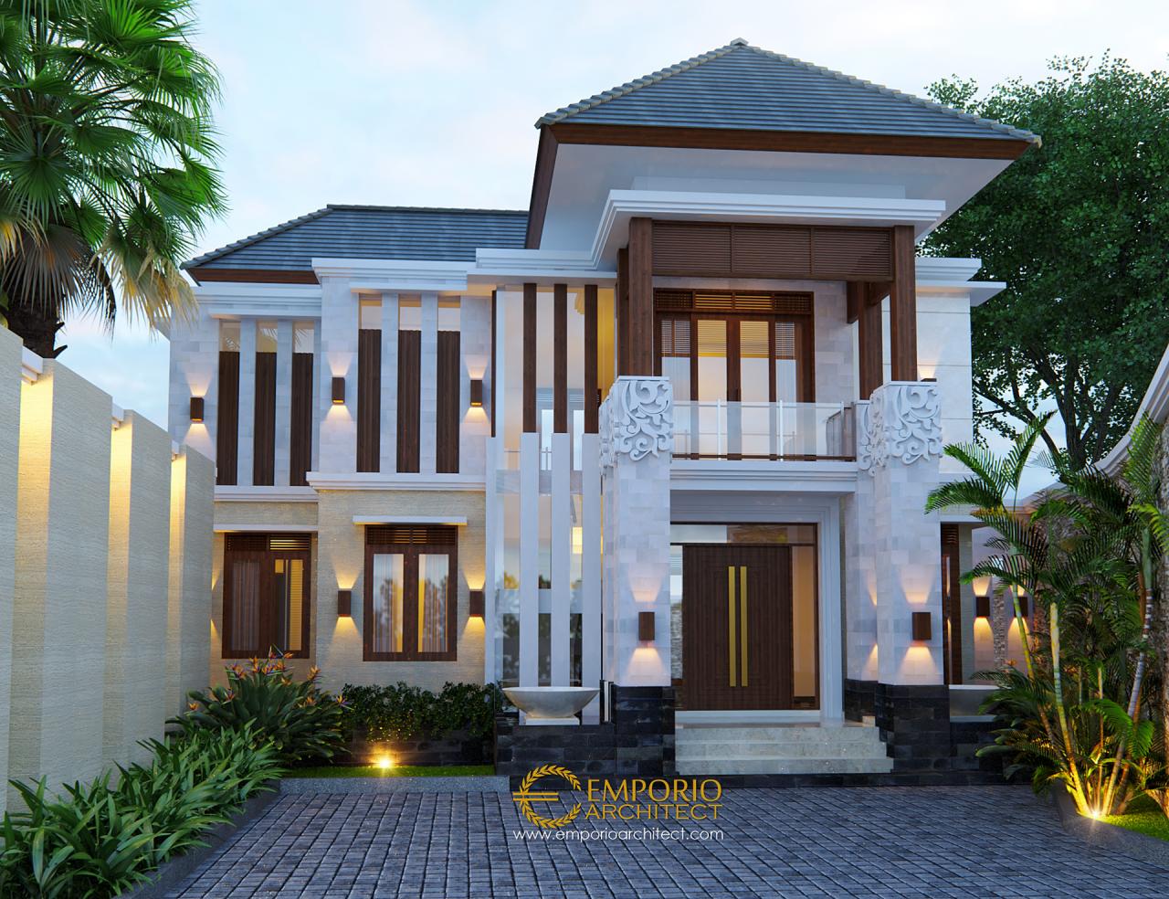 Desain  Rumah  Villa Bali 2 Lantai Ibu Tanti di Bandung 