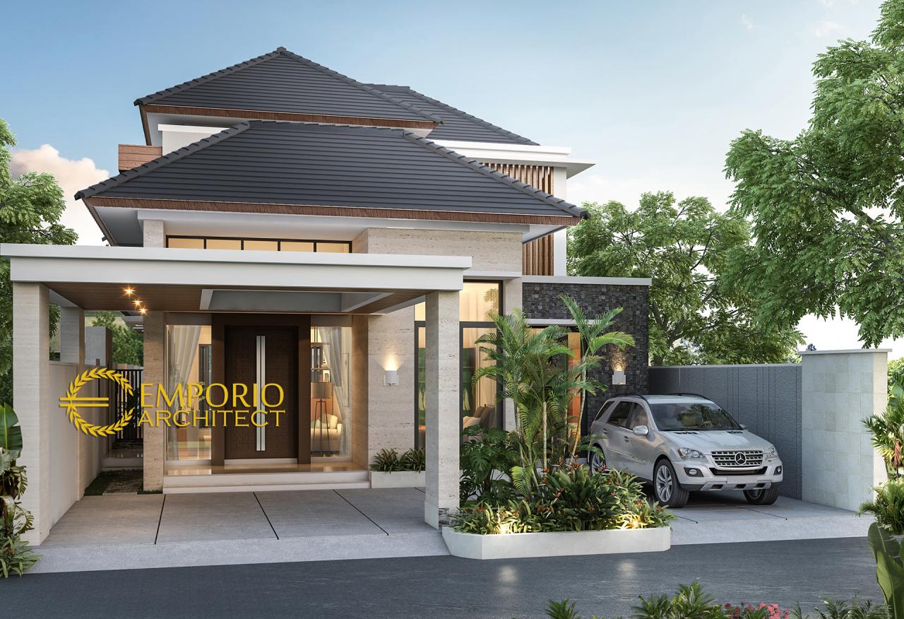 Desain Rumah Modern 2 Lantai Ibu Sarah di Bogor