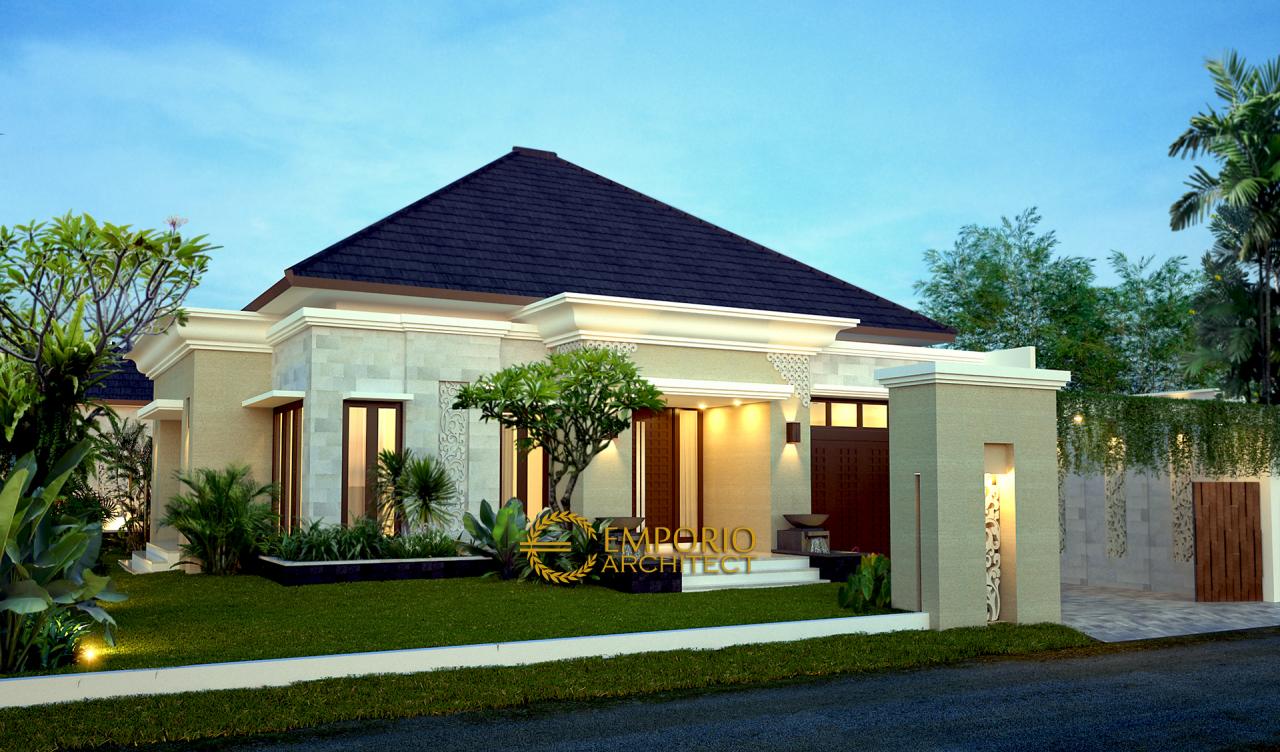 Desain Exterior Rumah Villa Bali 1 Lantai Bapak Toha Di Sumatera Utara ...