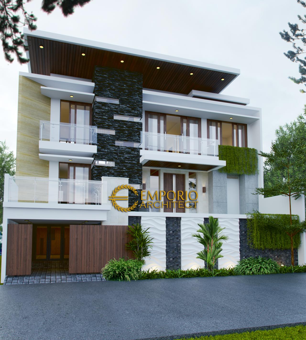 Mrs. Elly Modern House 3 Floors Design - Jakarta