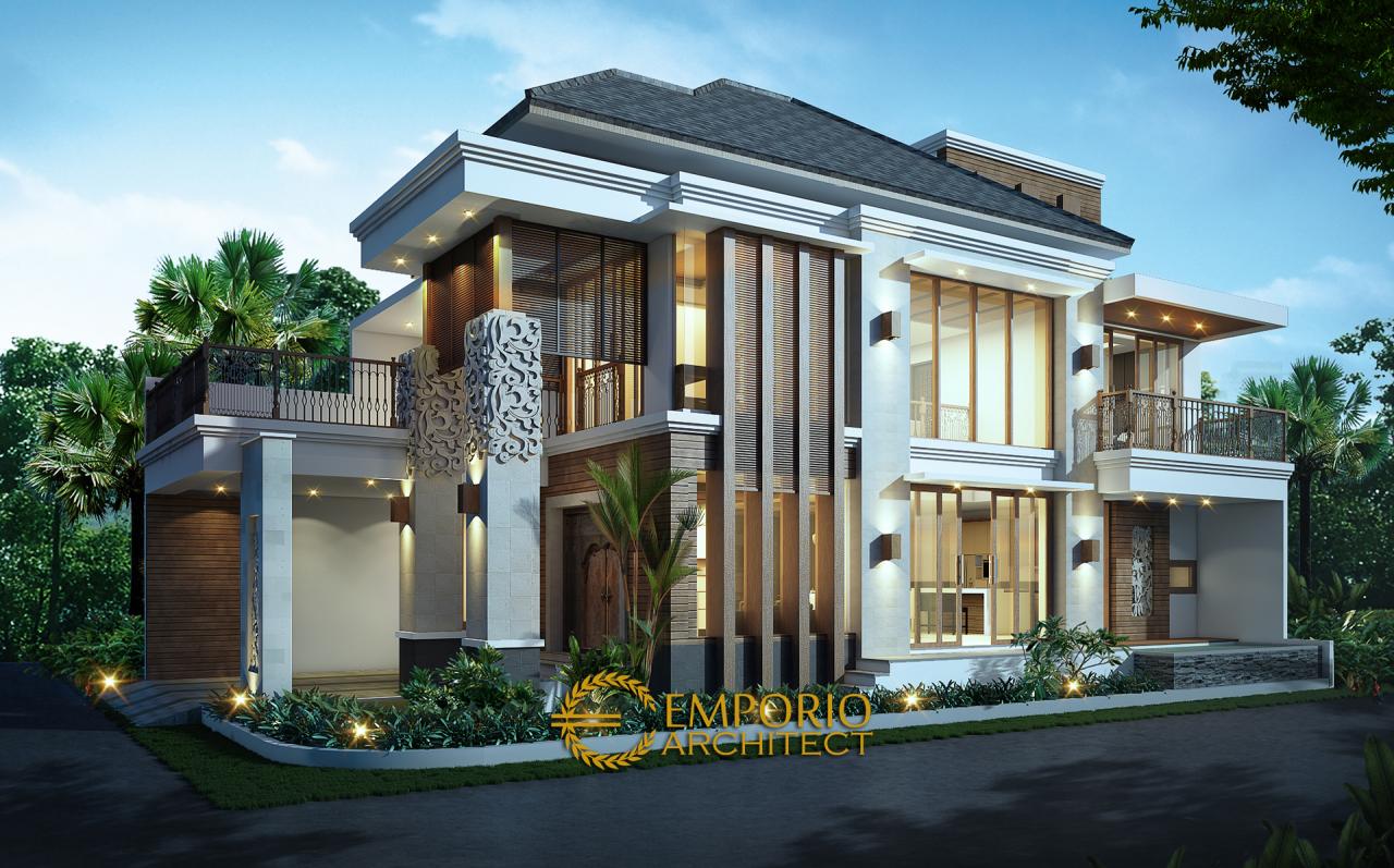 Mrs. Imelda Villa Bali House 2 Floors Design - Jakarta 11140 - House Design