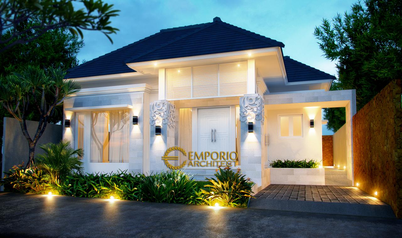 Desain Rumah  Villa Bali 1 Lantai Ibu Silvia di  Singaraja  Bali