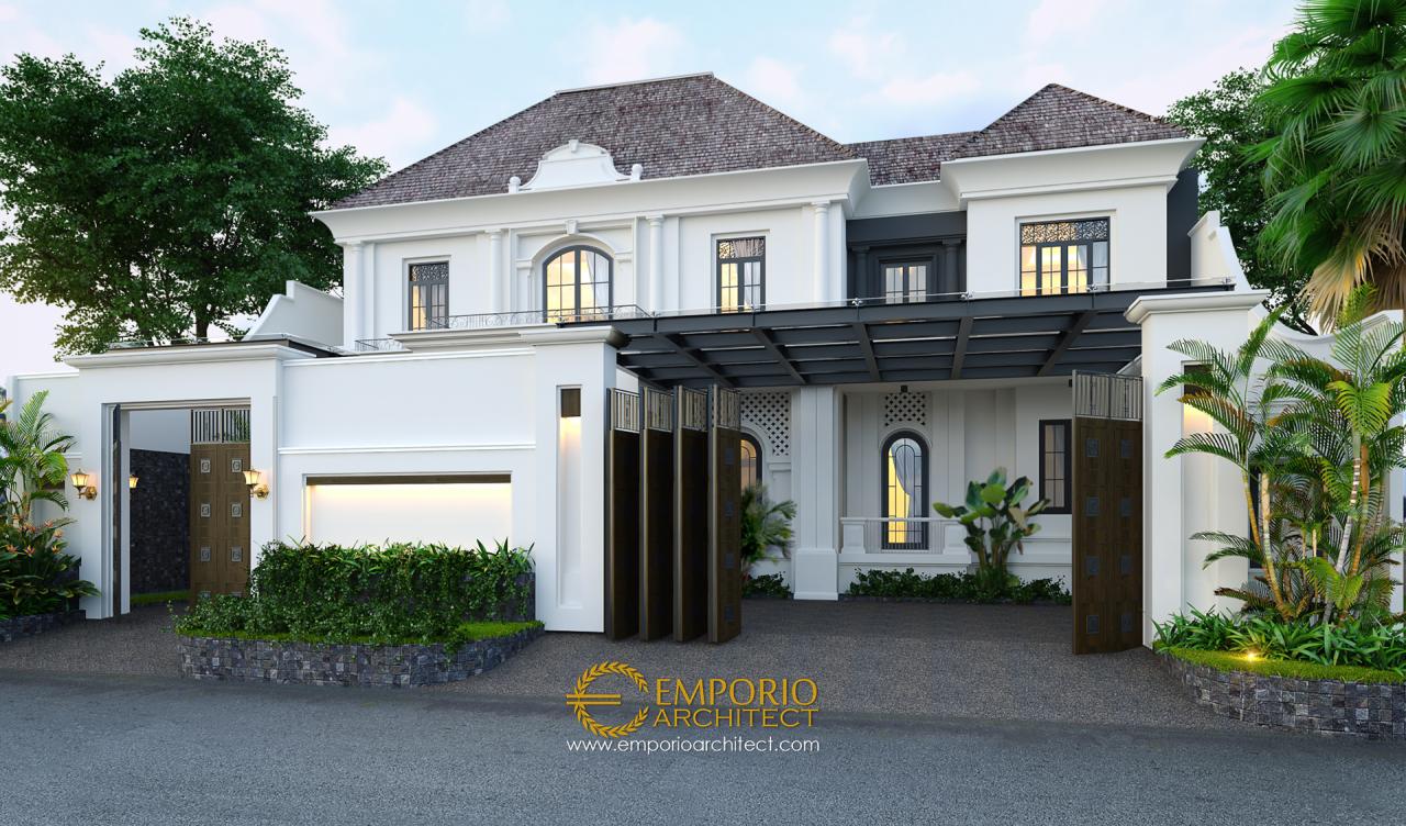 Desain Exterior 2 Rumah Classic 2 Lantai Bapak Gusti Di Jakarta 10529 ...