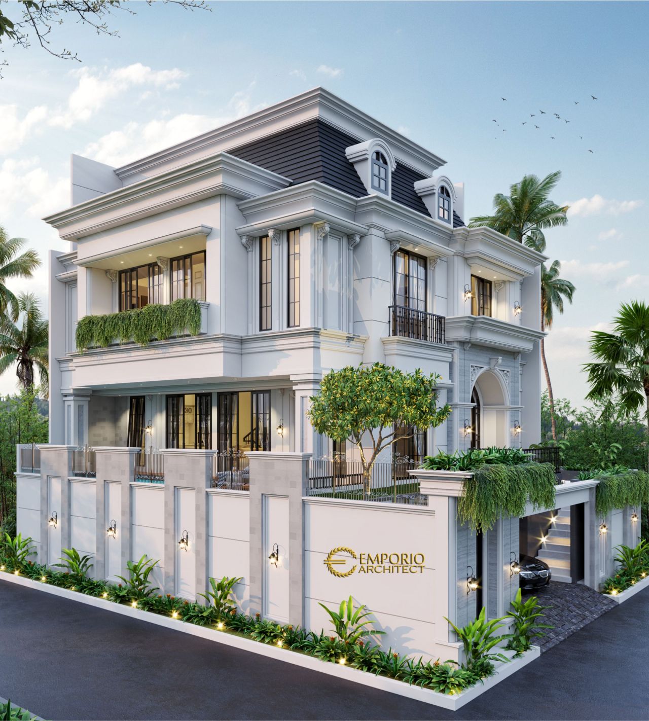 Desain Rumah  Mediteran 3 5 Lantai Ibu Olive  di Jakarta Selatan