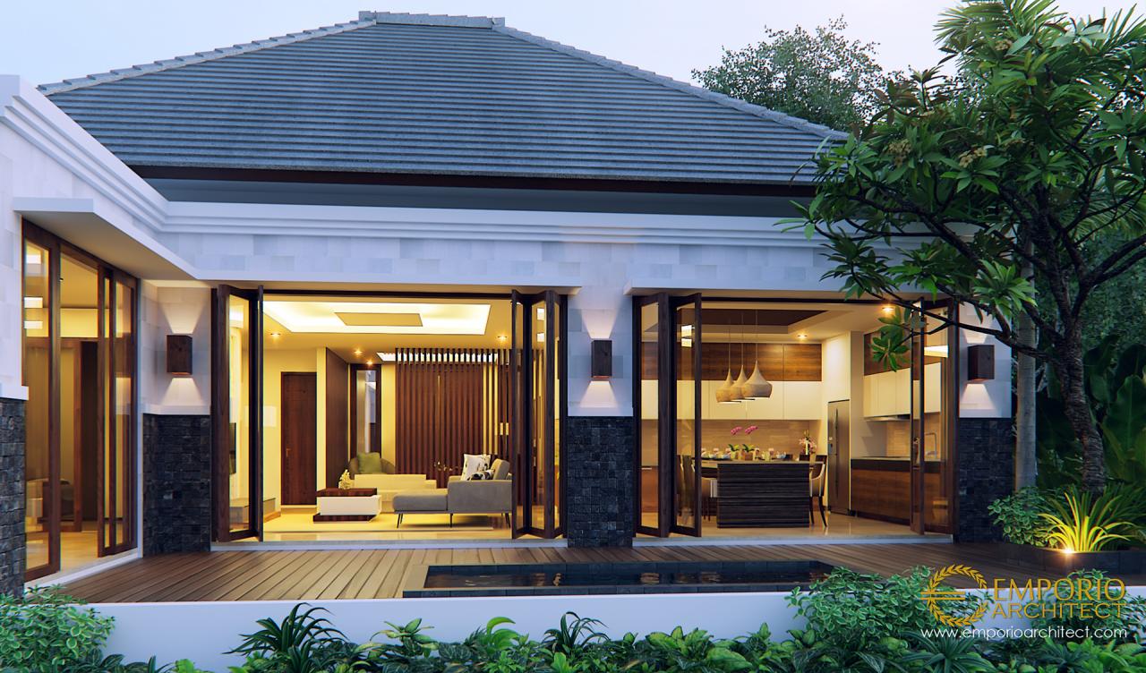 Desain Rumah Villa Bali 1 Lantai Bapak Rusli di Padang, Sumatera Barat