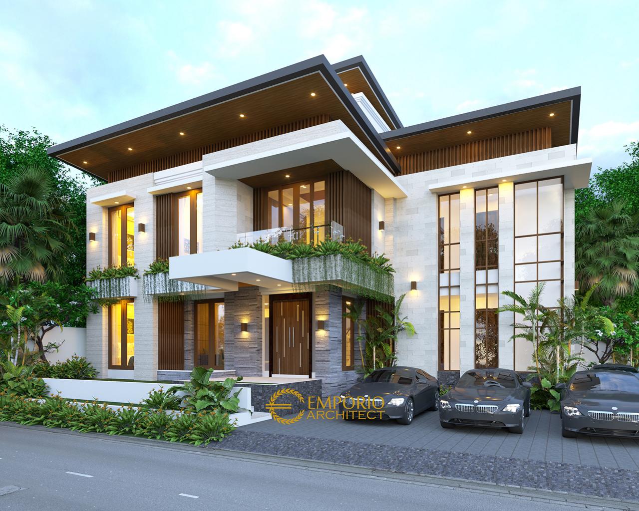 Desain Kost Modern 2 Lantai Ibu Ristina - Palembang