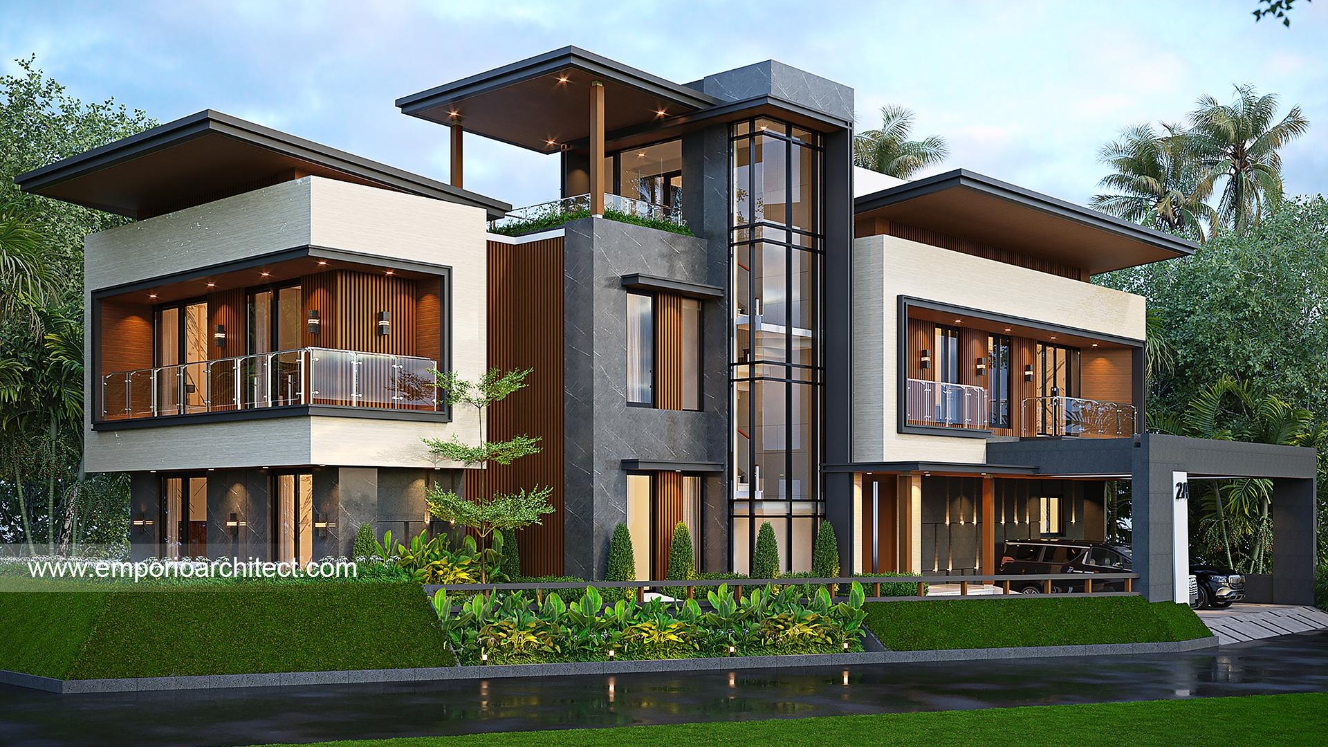 Desain Rumah Style Modern Tropis Terbaik