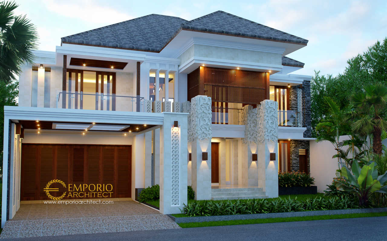 Desain Rumah Villa Bali 2 Lantai Beverly Ave Type A10 Di Batam