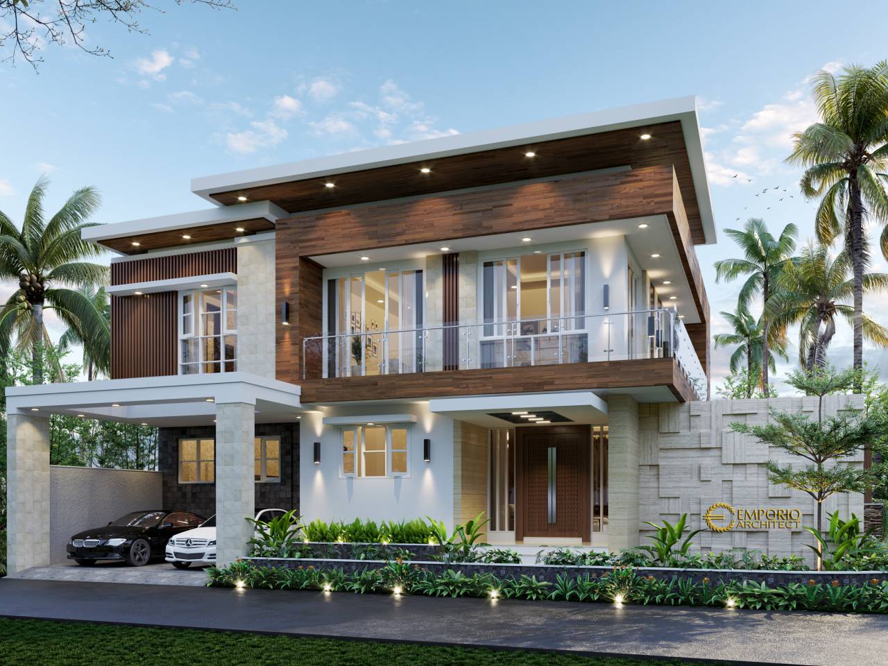 Desain Rumah Modern 2 Lantai Bapak Taufiq Di Bukittinggi