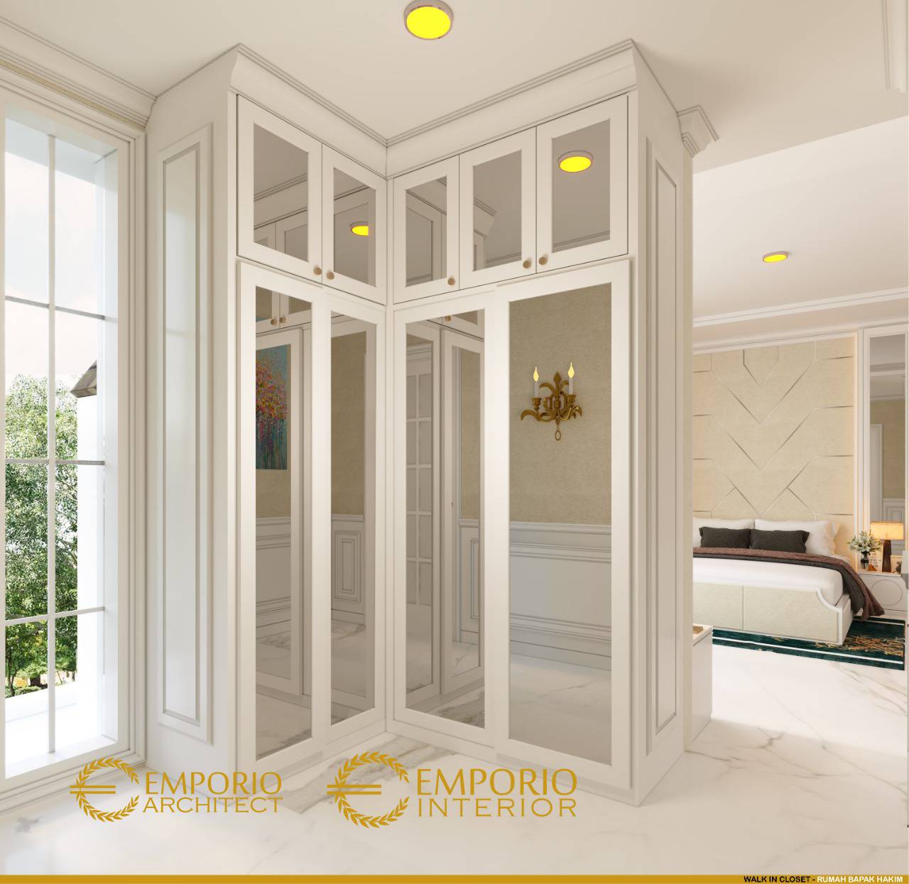 15.	Desain interior walk-in-closet pada rumah Bapak Hakim di Cibubur, Jakarta Timur