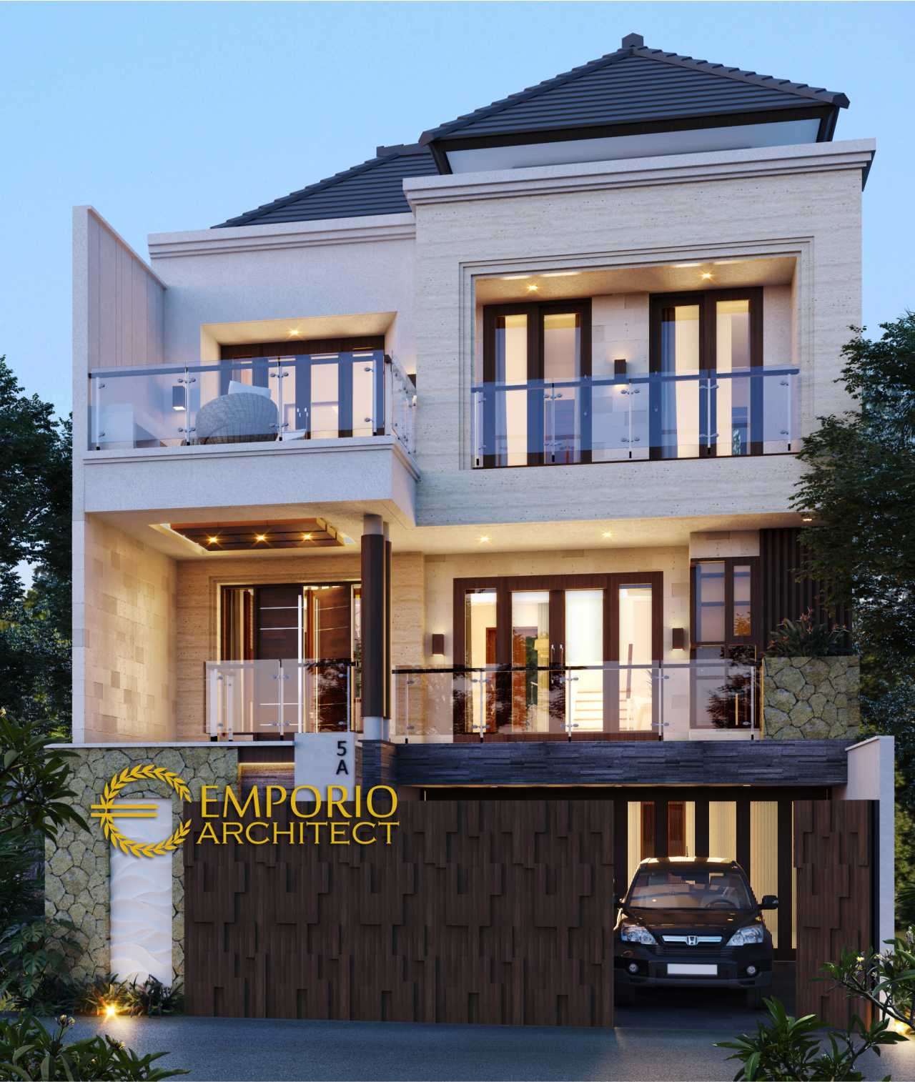 Desain Rumah Modern 3 Lantai Bapak Egi Di Denpasar