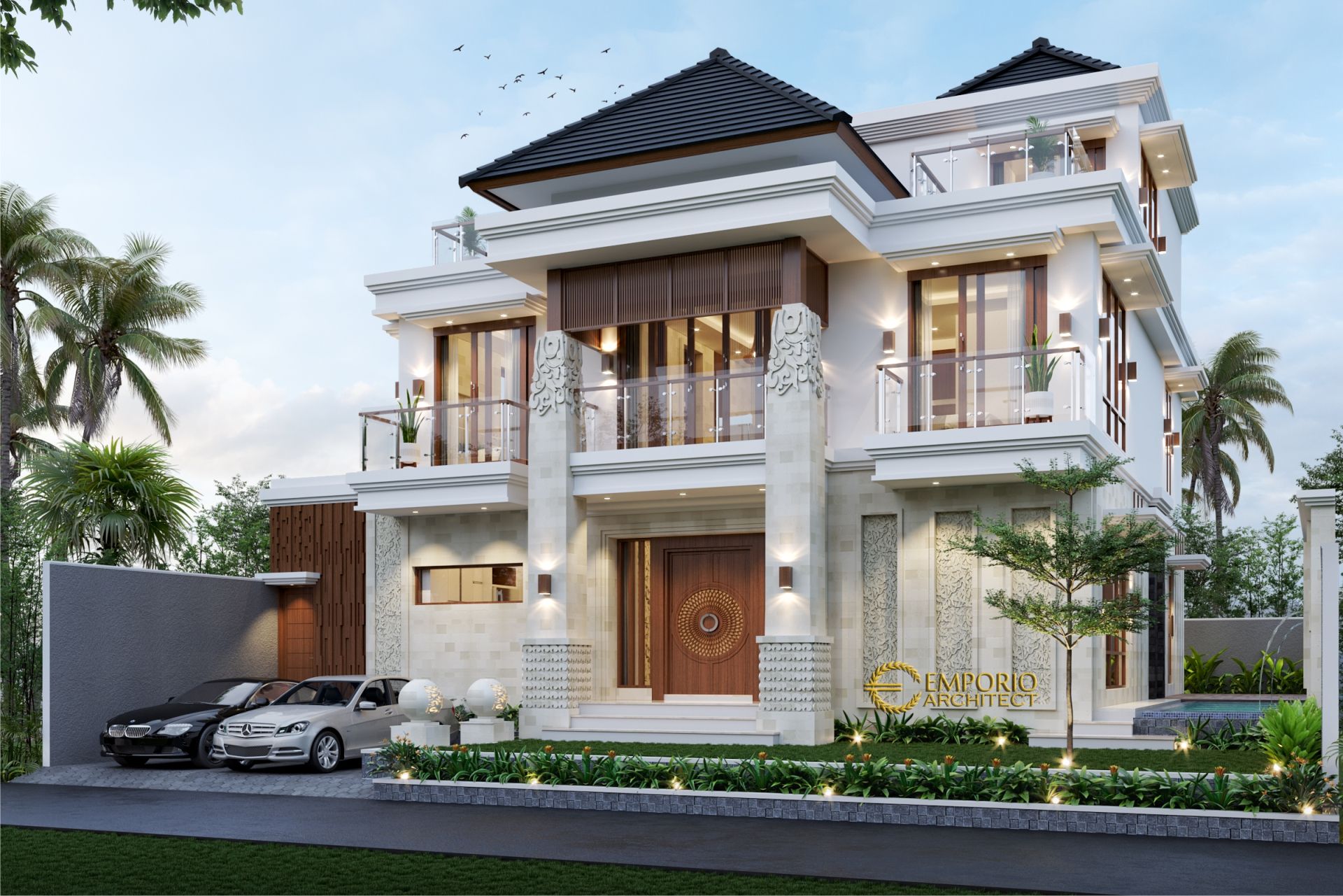 Desain Rumah Villa Bali 2 Lantai Mr Vaibhav Dan Mr Nilesh Di India