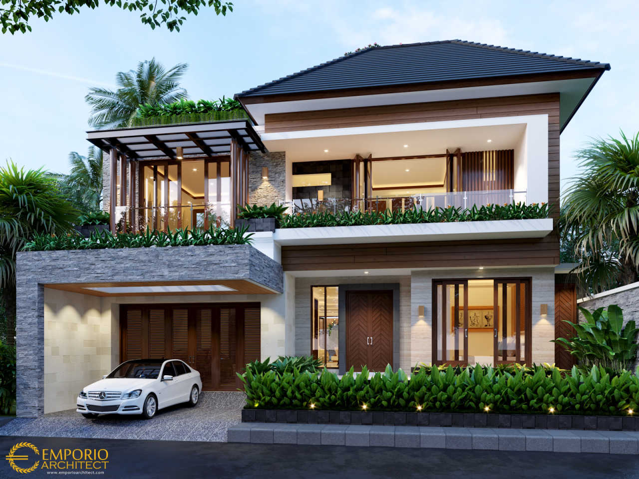 Desain Rumah  Modern  2 Lantai Bapak Hayadi di Jakarta Barat