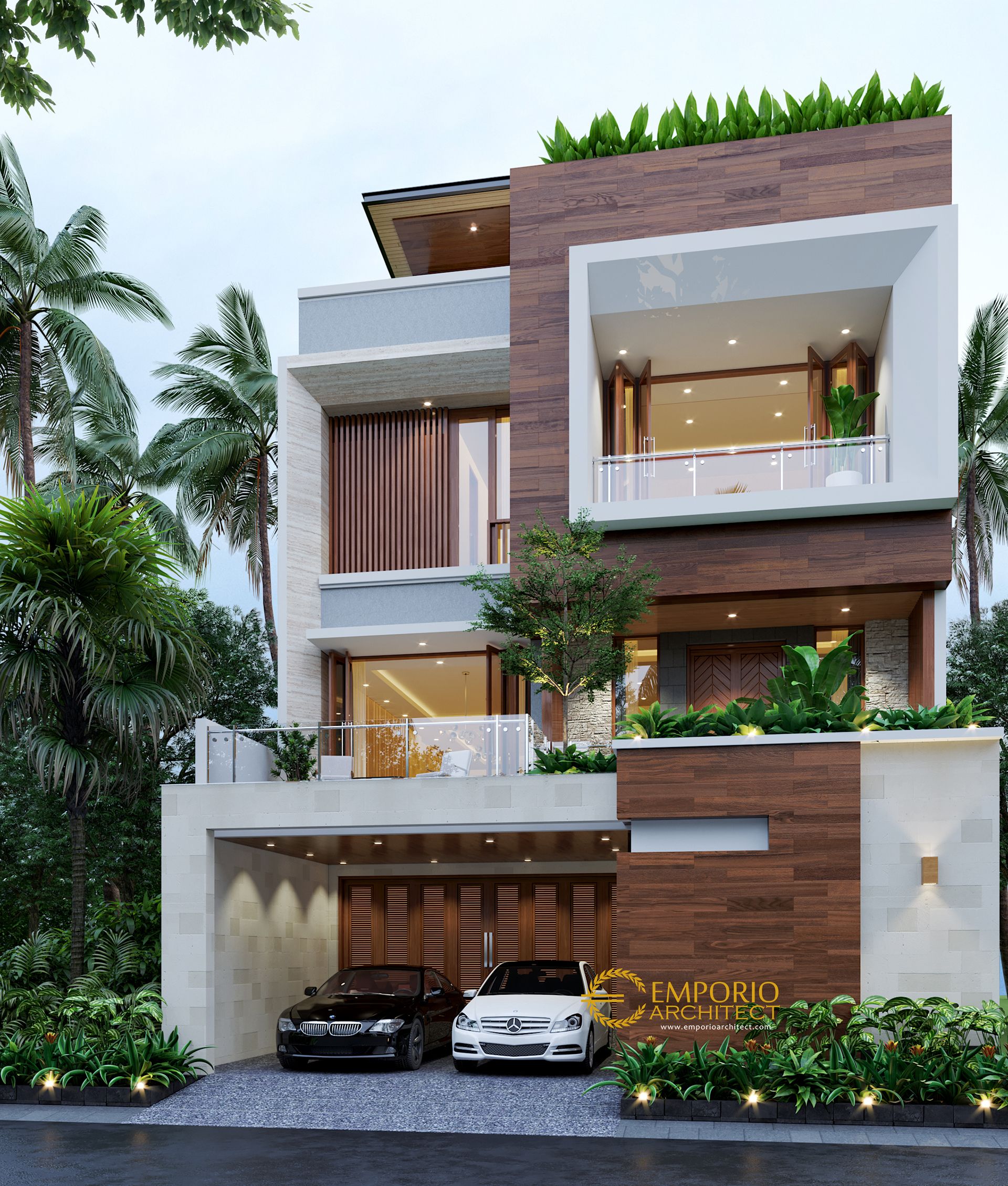 Mr. Dedy Modern House 3 Floors Design - Jakarta