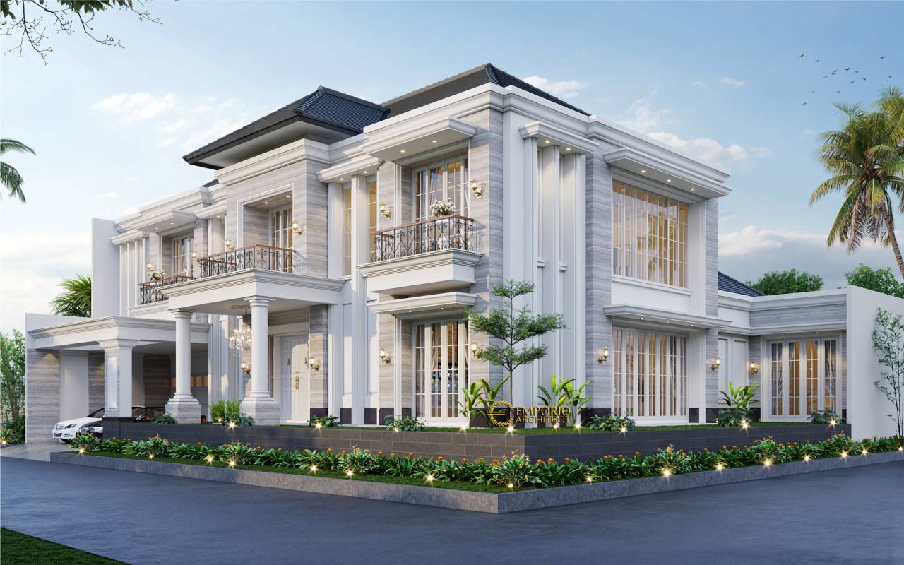 Desain Rumah Classic 2 Lantai Ibu Hera Di Jakarta Selatan