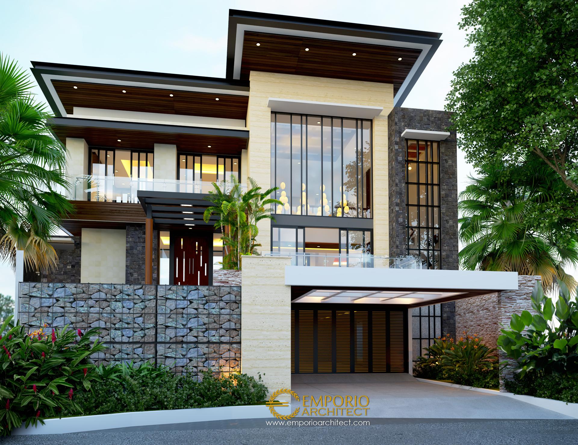 Desain Rumah Modern 2 Lantai Bapak Ale Di Tangerang