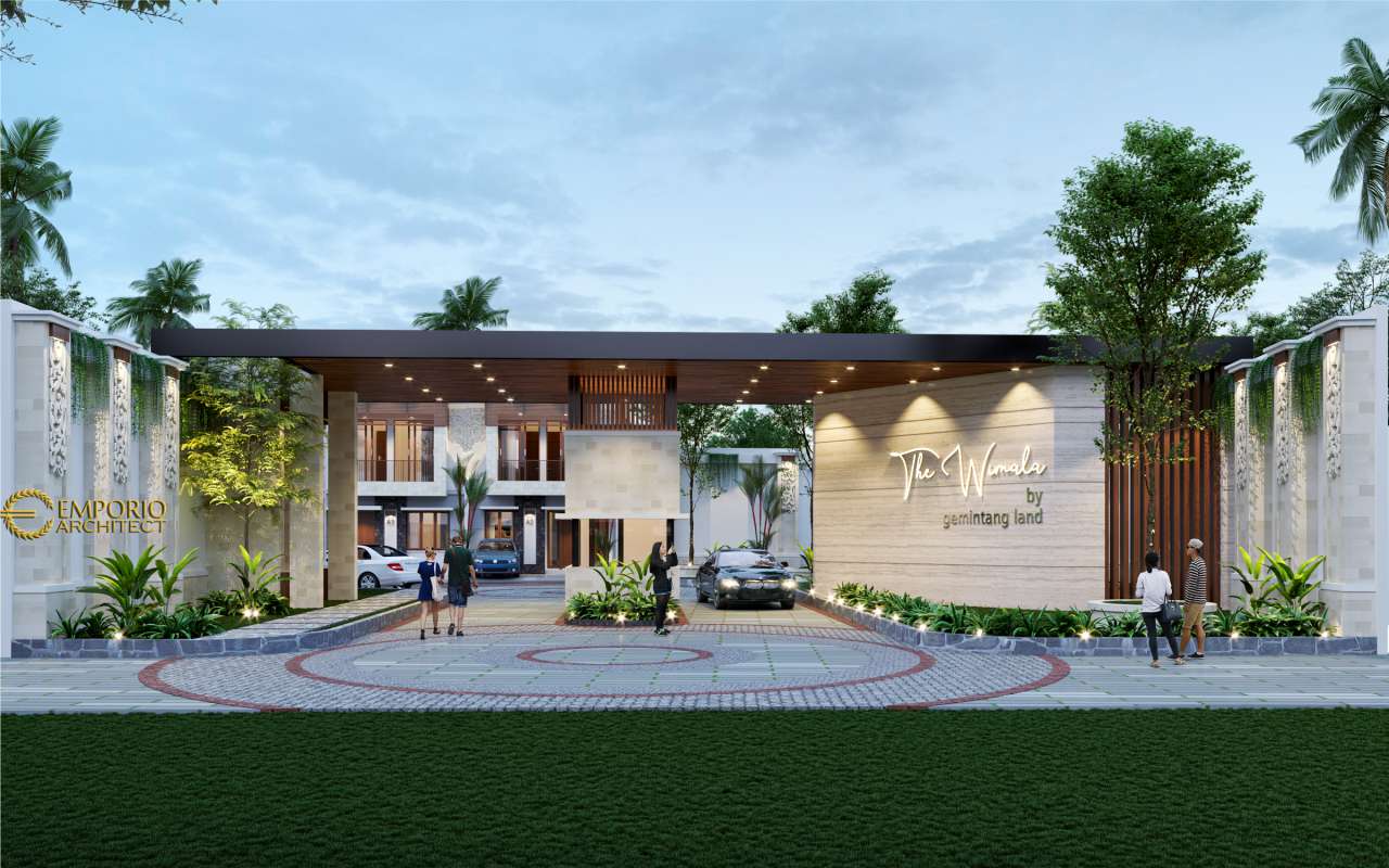 Desain Perumahan Villa Bali The Wimala By Gemintang Land Di