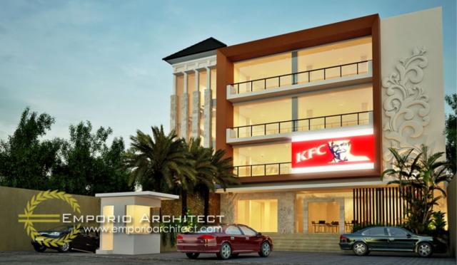 Desain Exterior 1 Apartemen Villa Bali 4 Lantai Ibu Kondi di Bali