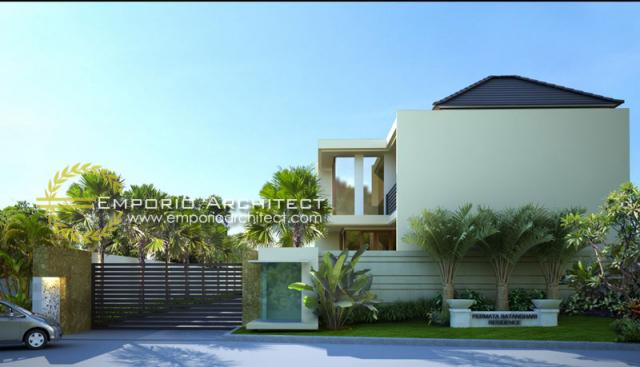 Desain Exterior 2 Perumahan Villa Bali 2 Lantai Batanghari Residence di Bali