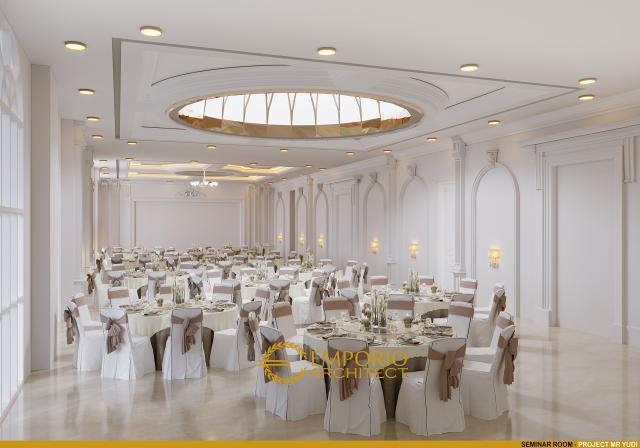 Desain Seminar Room Convention Hall Classic 2 Lantai Bapak Yudi di Jambi