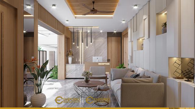 Desain Ruang Tunggu Guest House Modern 1 Lantai Bapak Glein di Halmahera, Maluku Utara