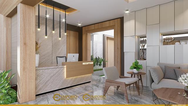 Desain Reception Guest House Modern 1 Lantai Bapak Glein di Halmahera, Maluku Utara