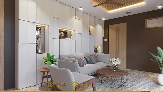 Desain Ruang Tunggu Guest House Modern 1 Lantai Bapak Glein di Halmahera, Maluku Utara