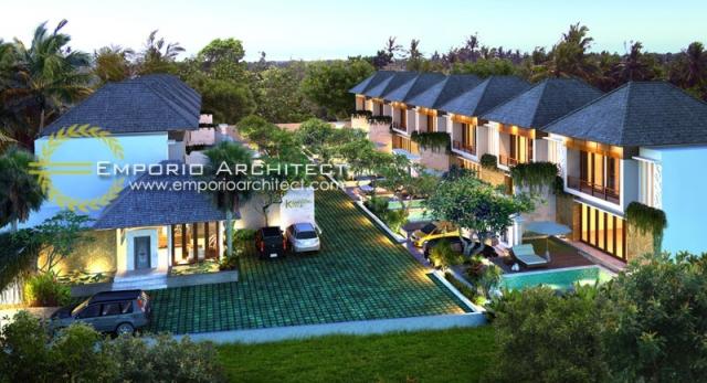 Desain Kampoeng Villas Style Villa Bali 2 Lantai di Kerobokan, Bali