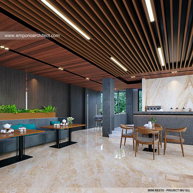 Desain Mini Resto Kantor Modern 4 Lantai Ibu SLL di Jakarta