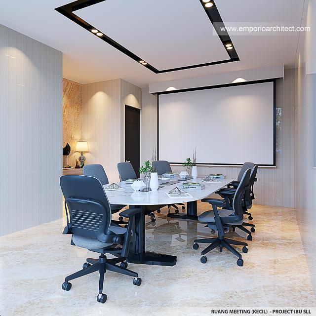 Desain Ruang Meeting Kantor Modern 4 Lantai Ibu SLL di Jakarta