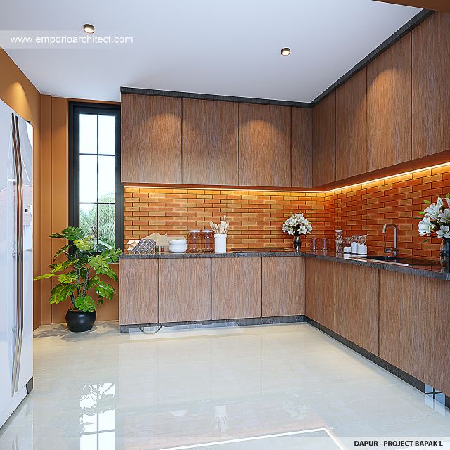 #kitchendesign - Mr. L 1765 Jelambar 13 Boarding House Classic 4 Floors Design - Jakarta Barat - Code 38182