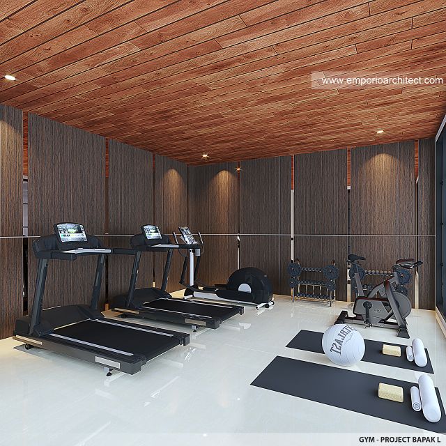 Desain Area Gym Kost Klasik 4 Lantai Bapak L di Bogor