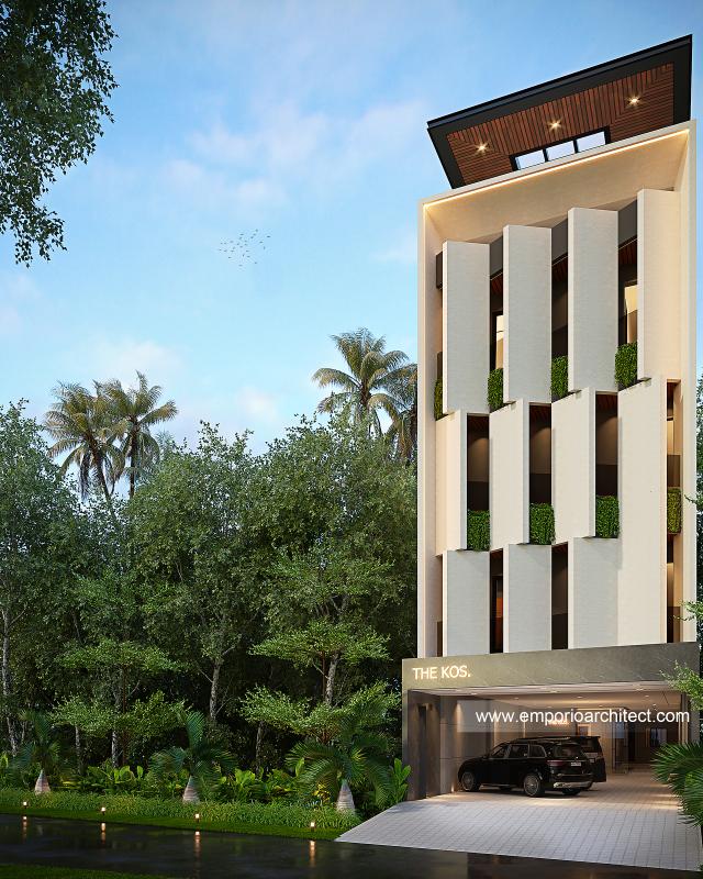 Desain Kost Modern Minimalis 5 Lantai Bapak AHM 1568 di  Jakarta