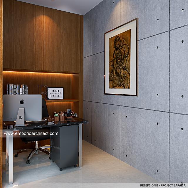 Desain Receptionist Kost Modern Minimalis 5 Lantai Bapak AHM di Jakarta