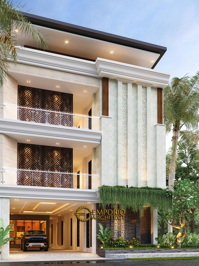 Desain Kost Villa Bali 3 Lantai Bapak dr. Rivandi di Bali - Tampak Depan