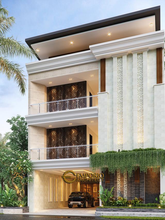 Desain Tampak Depan 2 Kost Villa Bali 3 Lantai Bapak dr. Rivandi di Bali