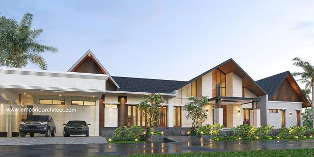 Desain Tampak Depan 2 Private Villa Lapaggalung Petta PajJawae Villa Bapak Andi Entong di Makassar, Sulawesi Selatan