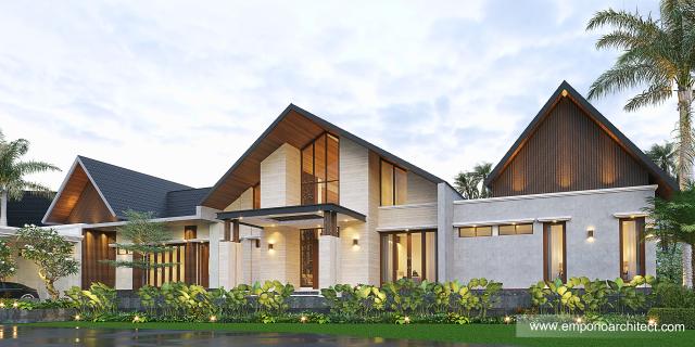 Desain Lapaggalung Petta PajJawae Villa Bapak Andi Entong di Makassar, Sulawesi Selatan - Tampak Depan Private Villa