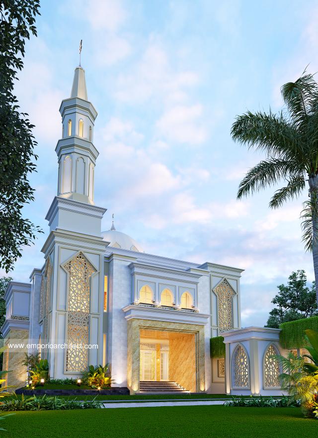 #exteriordesign - Al Falah Classic Mosque 3 Floors Design - Brebes, Jawa Tengah - Code 18898