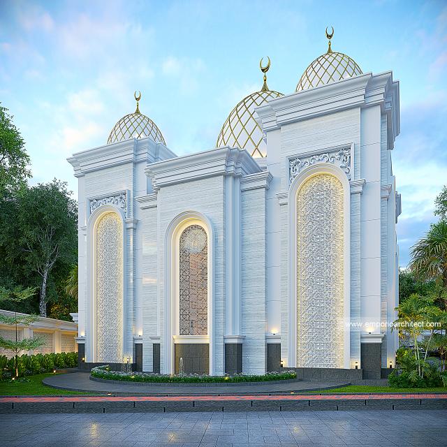 Gambar 3 Desain Masjid Grand Marina II Style Klasik 2 Lantai 1657 di  Makassar