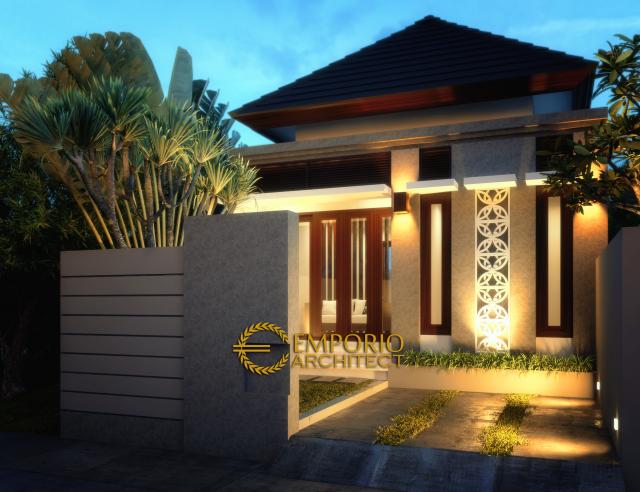 Gambar 2 Desain Nuansa Bali Residence Style Villa Bali 1 Lantai di  Jakarta