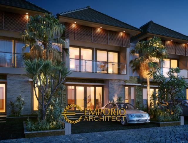 Desain Exterior 1 Perumahan Villa Bali 2 Lantai Bapak Dipa di Jl. Sekar Jepun, Denpasar, Bali